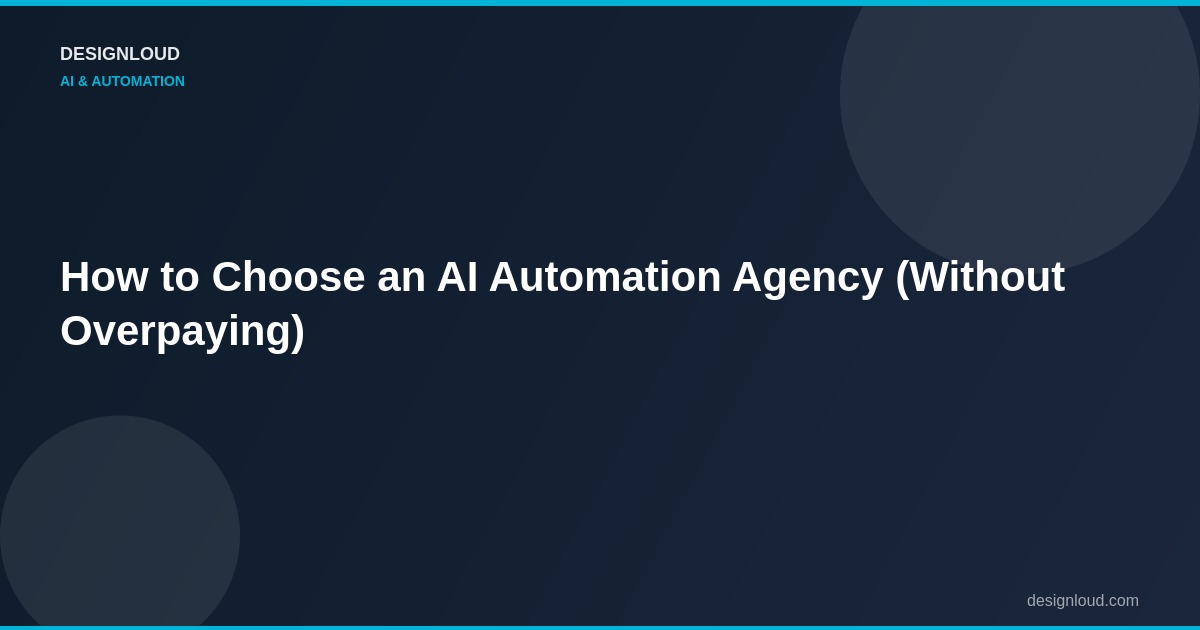 Business owner evaluating AI automation agencies and pricing