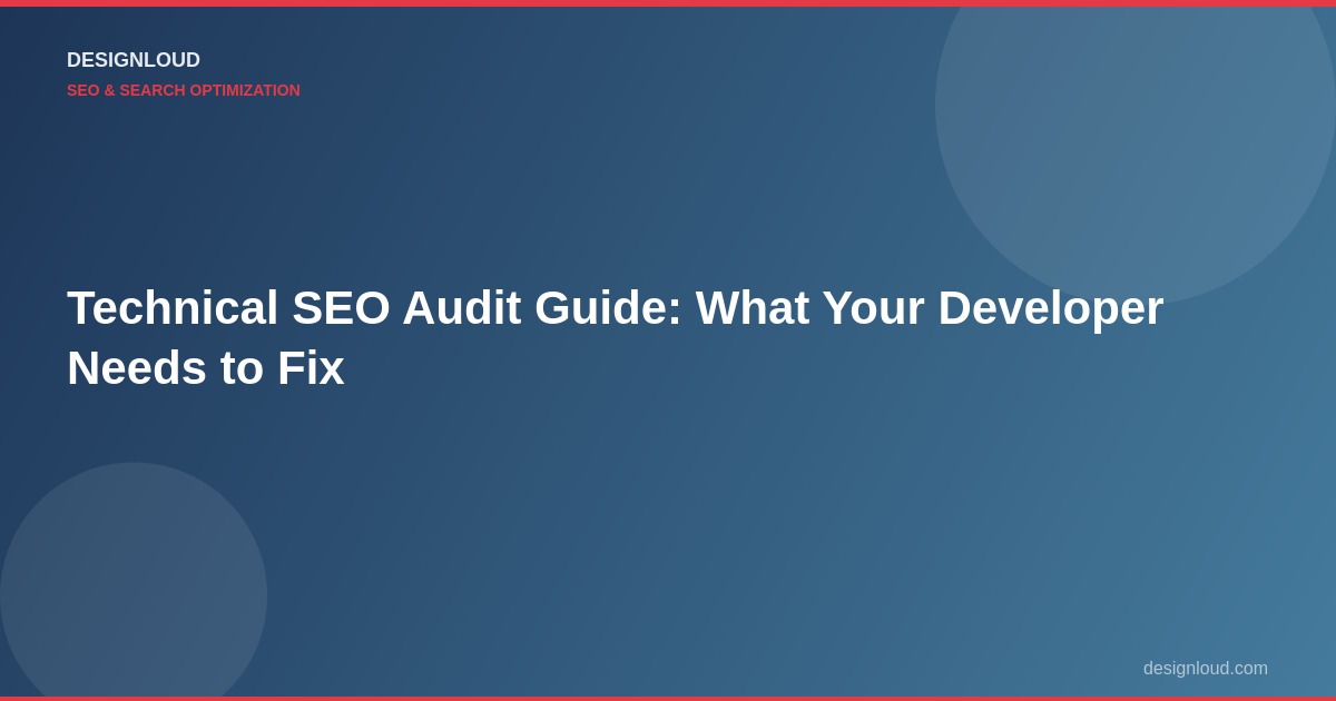 Technical SEO audit guide for website developers