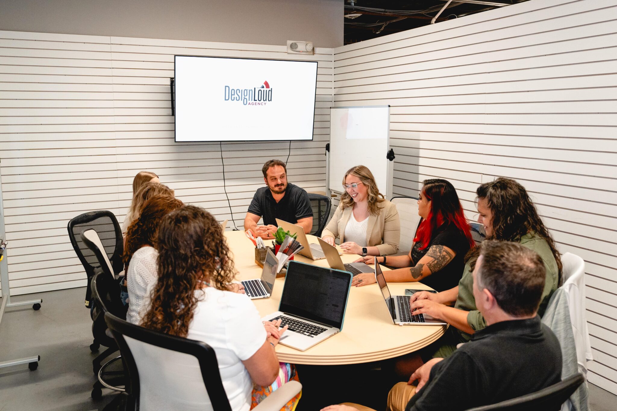 The DesignLoud team in a strategy session